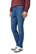 Wrangler River Cotton Stretch Regular Tapered Jeans - Sundown Blue