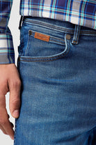 Wrangler Texas Medium Stretch Straight Leg Jeans - Verdant Tone