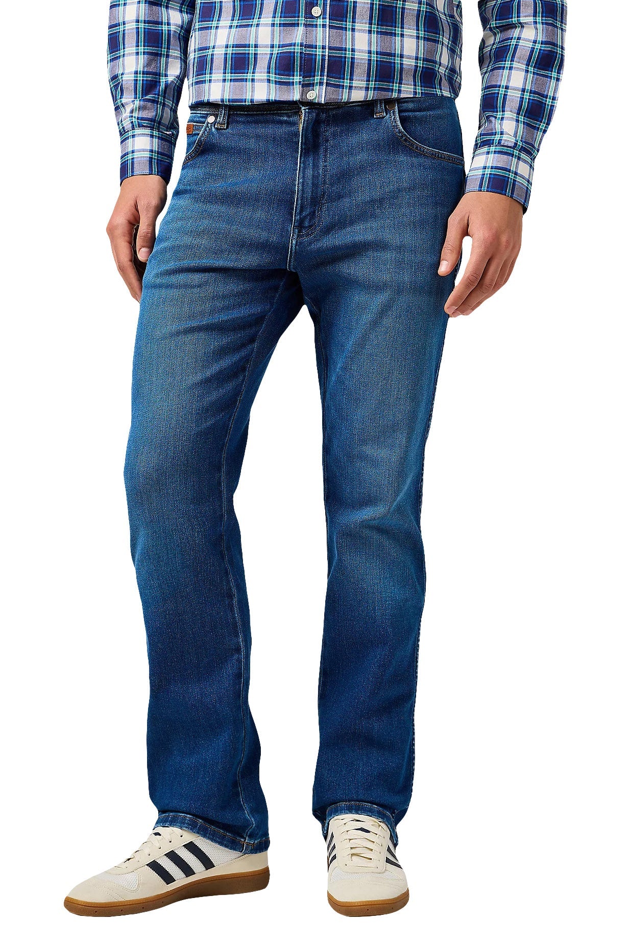 Wrangler Texas Medium Stretch Straight Leg Jeans - Verdant Tone