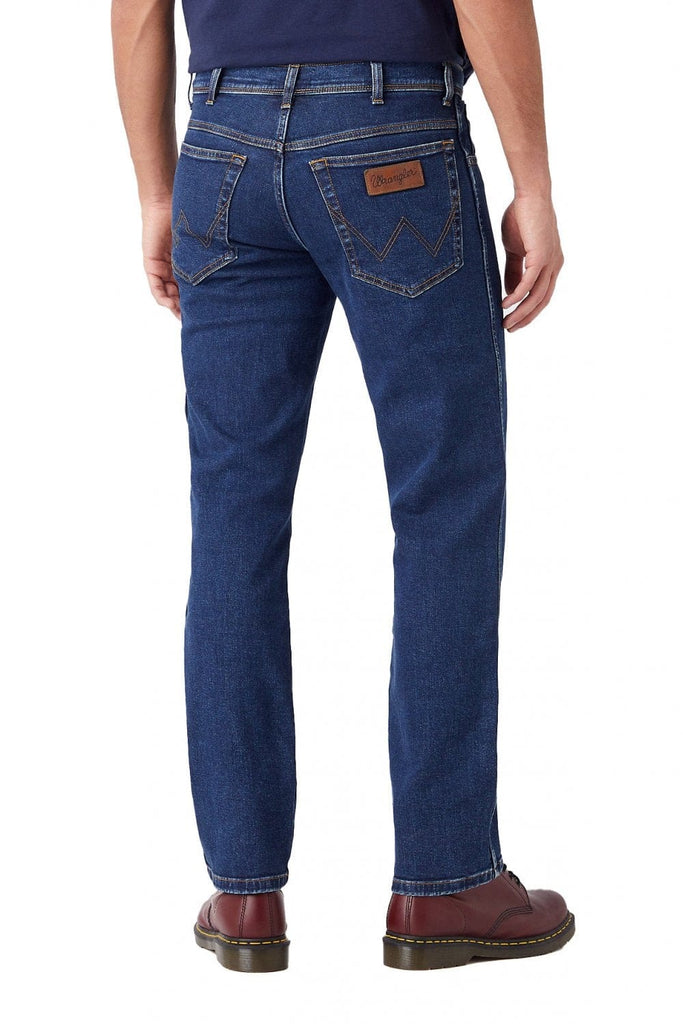 Wrangler Texas Straight Denim Jeans - Darkstone