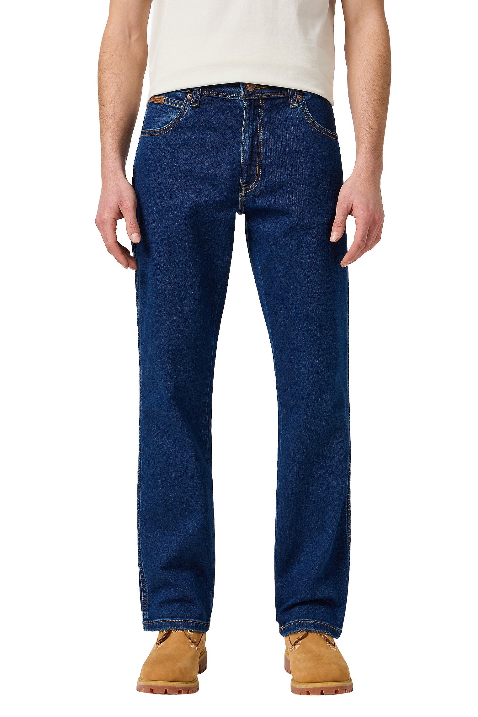 Wrangler Texas Stretch Straight Jeans - Darkstone