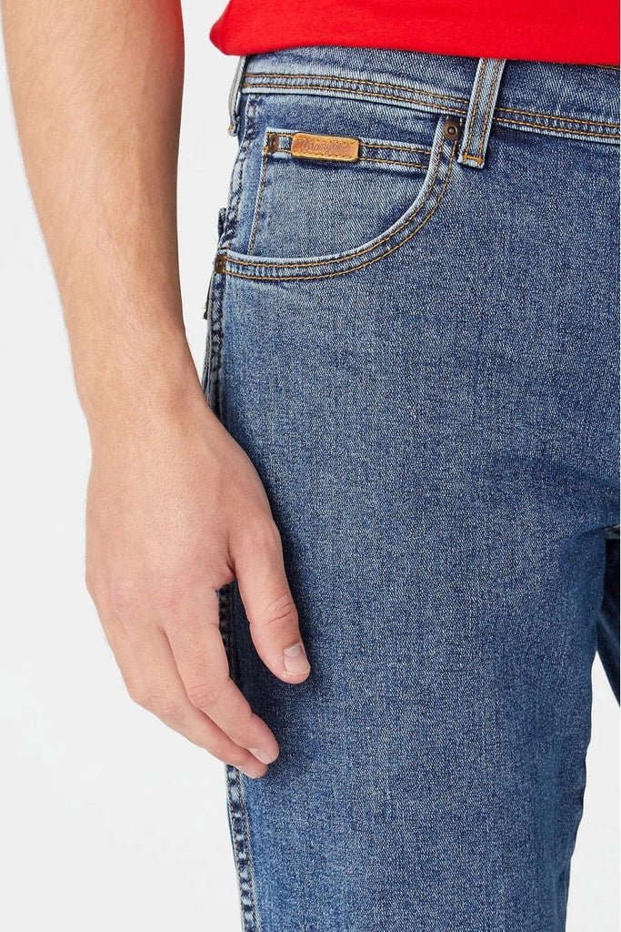 Wrangler Texas Stretch Straight Jeans - Stonewash