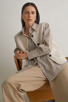 Yerse Boiled Wool Blend Vest - Ecru