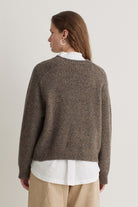 Yerse Extrafine Merino Wool Blend Cable Knit Jumper - Brown