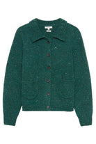 Yerse Extrafine Merino Wool Blend Cardigan - Dark Forest