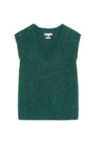 Yerse Extrafine Merino Wool Blend Knitted Sleeveless Jumper - Dark Forest