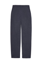 Yerse Jacquard Check Straight Trousers - Navy/Brown