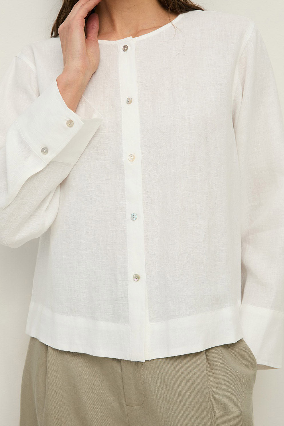 Yerse Pure Hemp Shirt - White