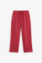 Yerse Pure Linen Trousers - Raspberry