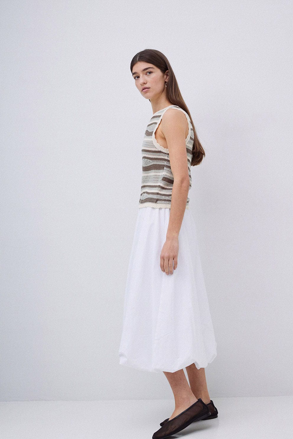 Yerse Sandy Cotton/Linen Sleeveless Jumper - Green