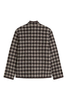 Yerse Short Boiled Wool Coat - Checks