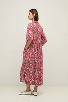 Yerse Tunisian Shirt Dress - Flowers